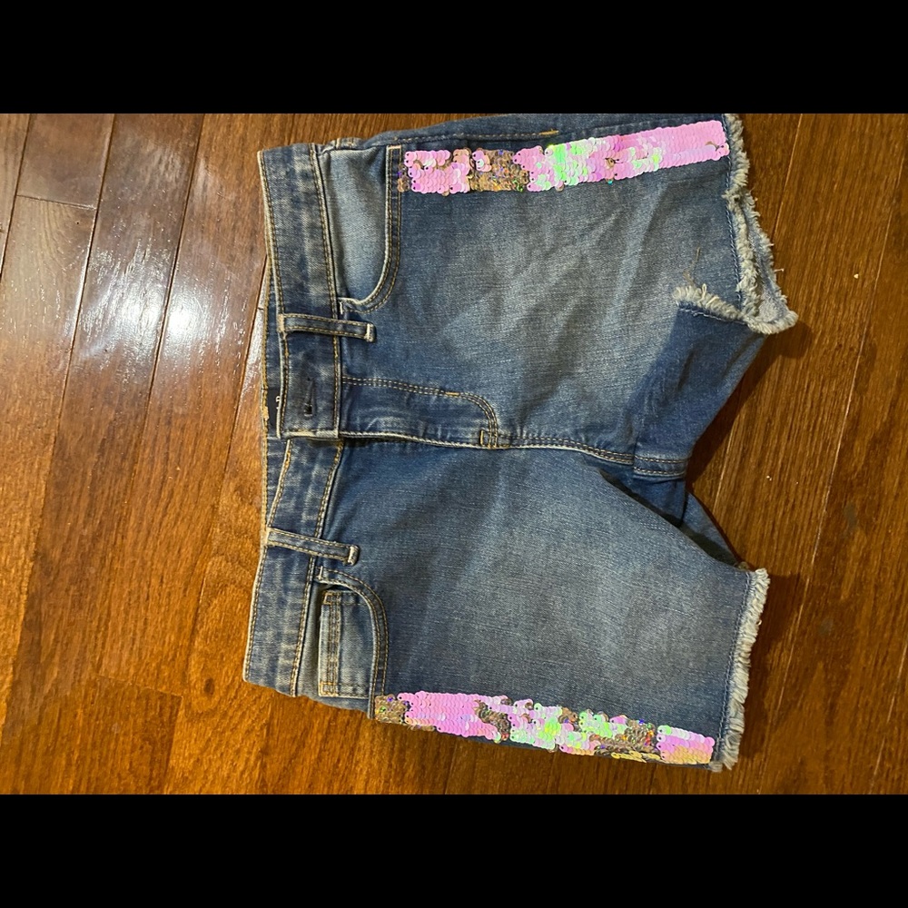 Denim shorts
